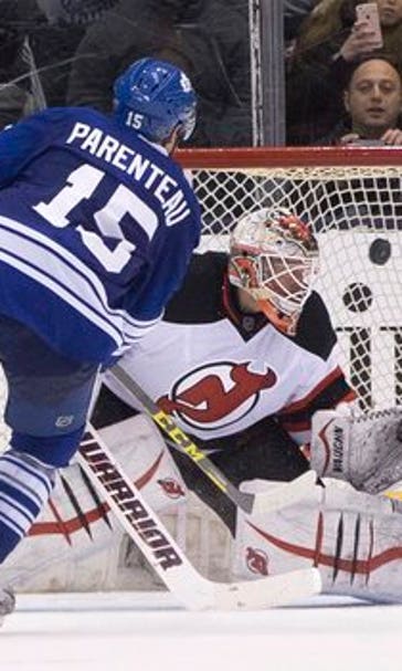 Parenteau's shootout goal gives Leafs 3-2 win over Devils
